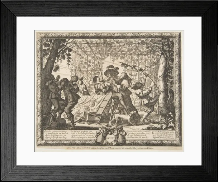 Framed Print : Autumn (L Automne), ca. 1637. Creator: Abraham Bosse Framed Print : Autumn (L Automne), ca. 1637. Creator: Abraham Bosse