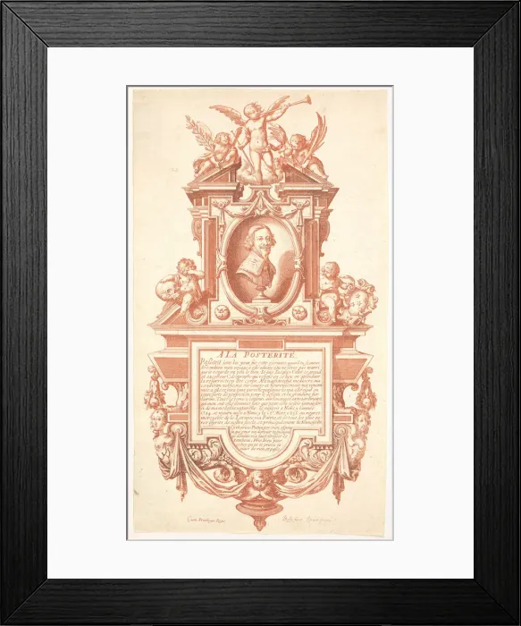 Framed Print : Epitaph and Portrait of Jacques Callot, 1635-36. Creator: Abraham Bosse Framed Print : Epitaph and Portrait of Jacques Callot, 1635-36. Creator: Abraham Bosse