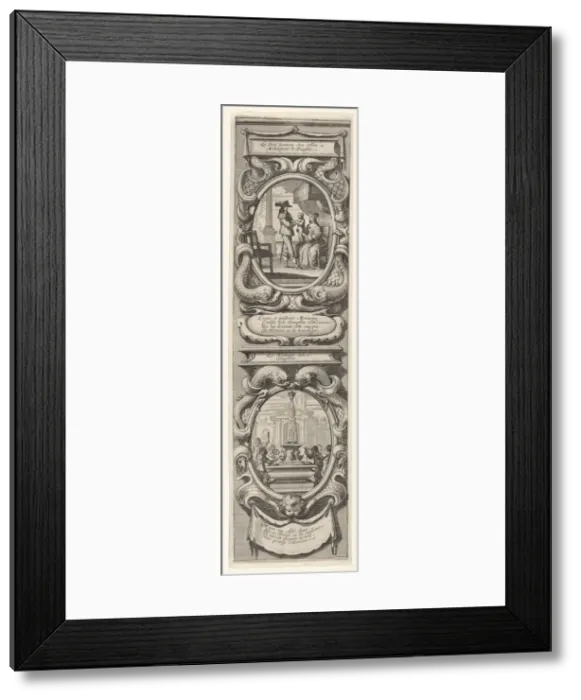 Framed Print : Allegories in Honor of the Birth of the Dauphin, ca. 1638. Creator: Abraham Bosse Framed Print : Allegories in Honor of the Birth of the Dauphin, ca. 1638. Creator: Abraham Bosse