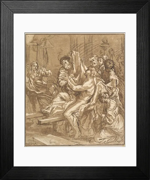 Framed Print : The Miracle of Naim, 1786. Creator: Adam von Bartsch Framed Print : The Miracle of Naim, 1786. Creator: Adam von Bartsch