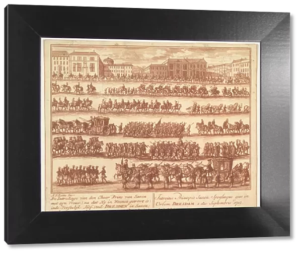 Entry of the Prince of Saxony with his Wife into Dresden on September 2, 1719, af... ca
