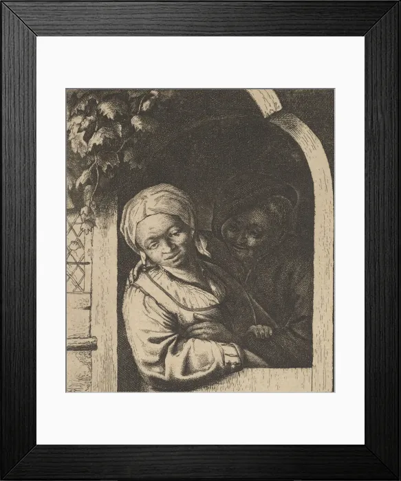 Framed Print : Village Girl, 1610-85. Creator: Unknown Framed Print : Village Girl, 1610-85. Creator: Unknown