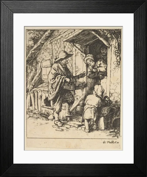 Framed Print : Eyeglass Merchant, 1610-85. Creator: Unknown Framed Print : Eyeglass Merchant, 1610-85. Creator: Unknown