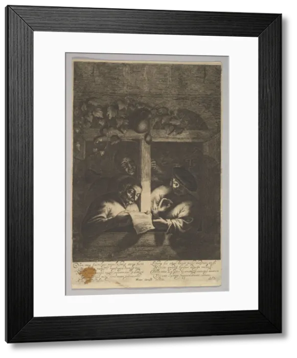 Framed Print : Singers at the Window, 1610-85. Creator: Unknown Framed Print : Singers at the Window, 1610-85. Creator: Unknown