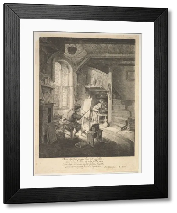 Framed Print : The Painter, 17th century. Creator: Adriaen van Ostade Framed Print : The Painter, 17th century. Creator: Adriaen van Ostade
