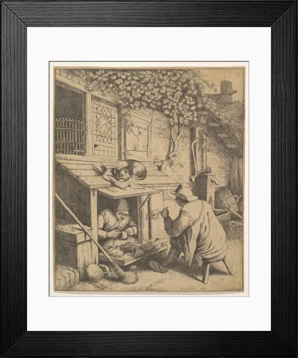Framed Print : The Cobbler (copy). n. d. Creator: Unknown Framed Print : The Cobbler (copy). n. d. Creator: Unknown