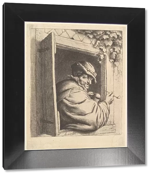 Smoker at the Window, 1610-85. Creator: Adriaen van Ostade