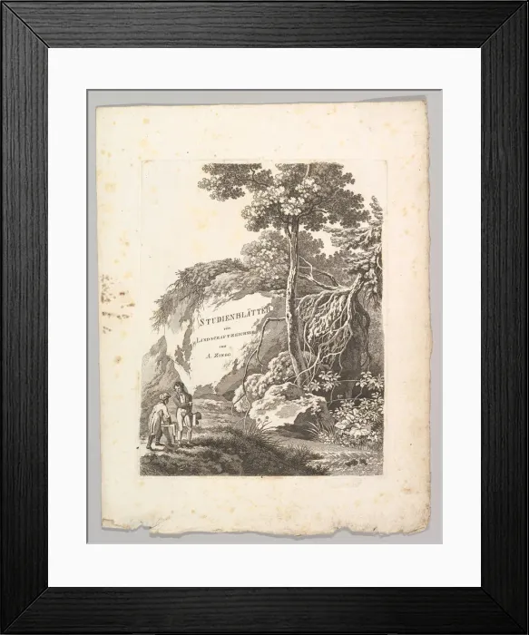 Framed Print : Studienblatter für Landschaftzeichner. n. d. Creator: Adrian Zingg Framed Print : Studienblatter für Landschaftzeichner. n. d. Creator: Adrian Zingg
