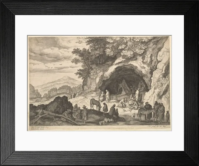 Framed Print : Landscape with Gypsy Camp, n. d. Creator: Aegidius Sadeler II Framed Print : Landscape with Gypsy Camp, n. d. Creator: Aegidius Sadeler II