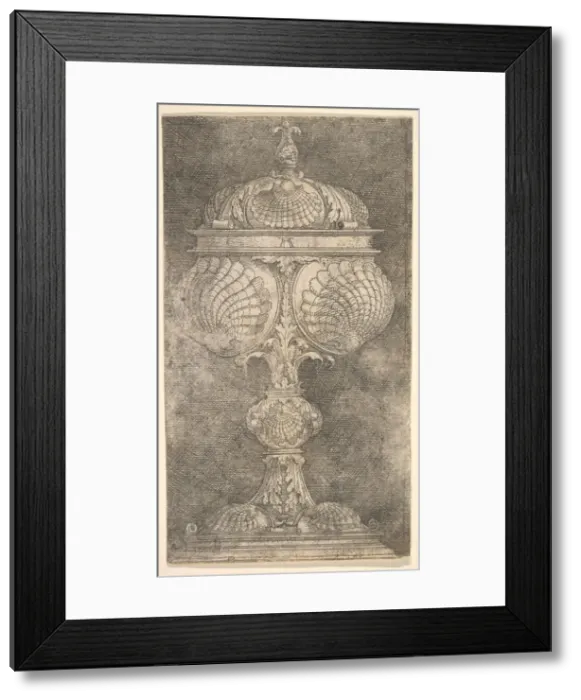 Framed Print : Covered Goblet with Shells. n. d. Creator: Albrecht Altdorfer Framed Print : Covered Goblet with Shells. n. d. Creator: Albrecht Altdorfer