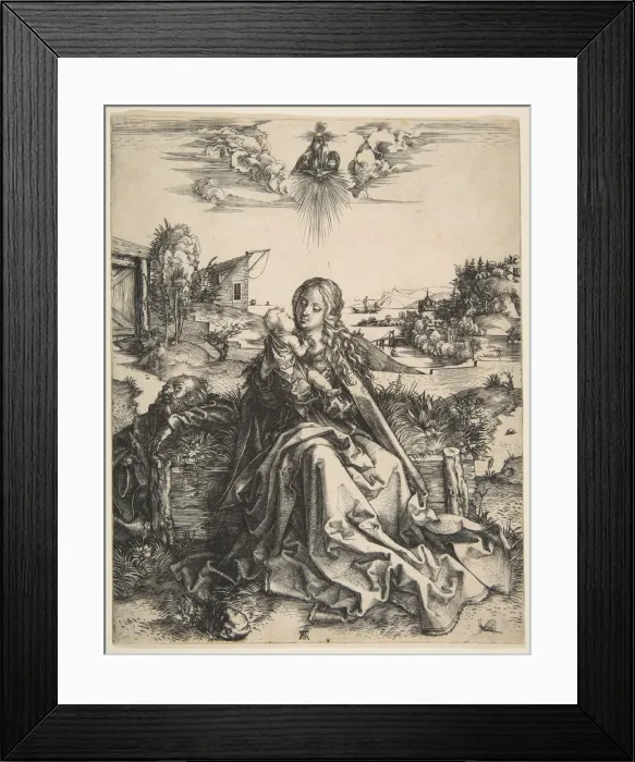 Framed Print : Holy Family with a Dragonfly, ca. 1495. Creator: Albrecht Durer Framed Print : Holy Family with a Dragonfly, ca. 1495. Creator: Albrecht Durer