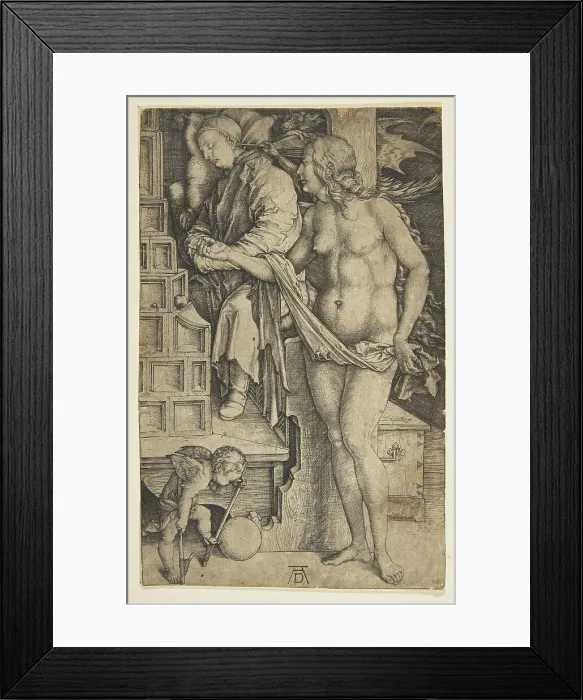 Framed Print : The Dream of the Doctor, ca. 1498. Creator: Albrecht Durer Framed Print : The Dream of the Doctor, ca. 1498. Creator: Albrecht Durer