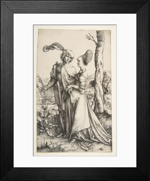 Framed Print : The Promenade, ca. 1498. Creator: Albrecht Durer Framed Print : The Promenade, ca. 1498. Creator: Albrecht Durer