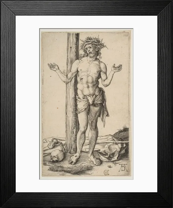 Framed Print : Man of Sorrows with Arms Outstretched, ca. 1500. Creator: Albrecht Durer Framed Print : Man of Sorrows with Arms Outstretched, ca. 1500. Creator: Albrecht Durer