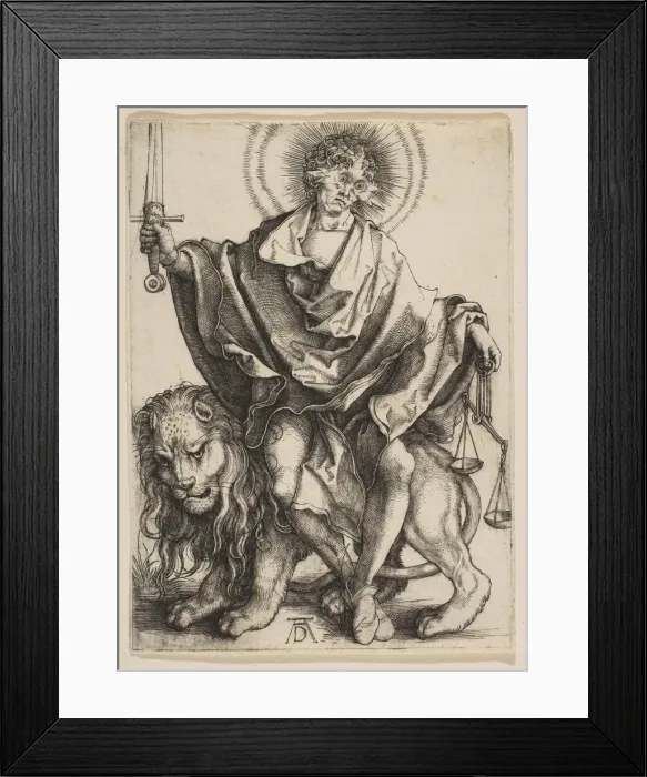 Framed Print : Justice, ca. 1499. Creator: Albrecht Durer