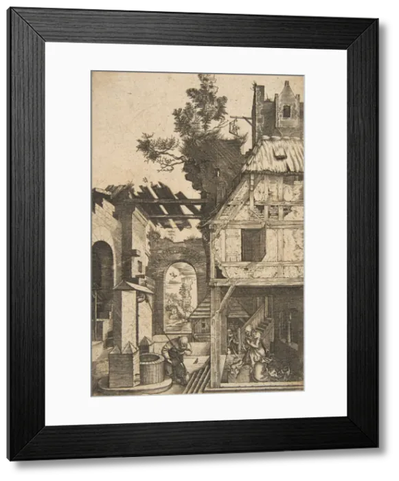 Framed Print : The Nativity (reverse copy). n. d. Creator: Unknown Framed Print : The Nativity (reverse copy). n. d. Creator: Unknown