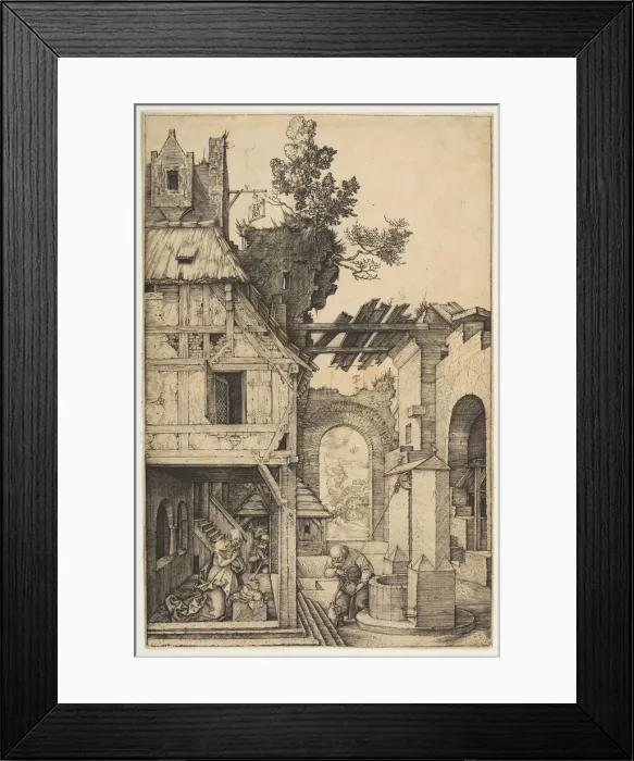 Framed Print : The Nativity, 1504. Creator: Albrecht Durer Framed Print : The Nativity, 1504. Creator: Albrecht Durer