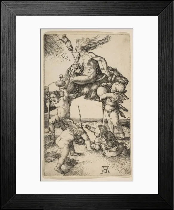 Framed Print : The Witch, ca. 1500. Creator: Albrecht Durer Framed Print : The Witch, ca. 1500. Creator: Albrecht Durer