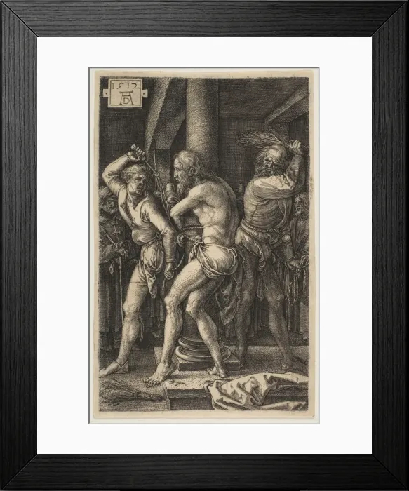 Framed Print : The Flagellation, from The Passion, 1512. Creator: Albrecht Durer Framed Print : The Flagellation, from The Passion, 1512. Creator: Albrecht Durer