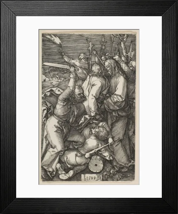Framed Print : The Betrayal of Christ, from The Passion, 1508. Creator: Albrecht Durer Framed Print : The Betrayal of Christ, from The Passion, 1508. Creator: Albrecht Durer