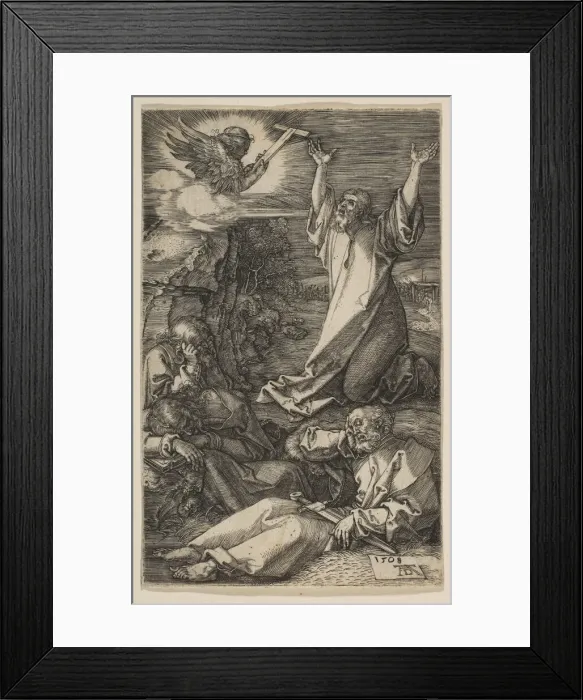 Framed Print : Christ on the Mount of Olives, from The Passion, 1508. Creator: Albrecht Durer Framed Print : Christ on the Mount of Olives, from The Passion, 1508. Creator: Albrecht Durer