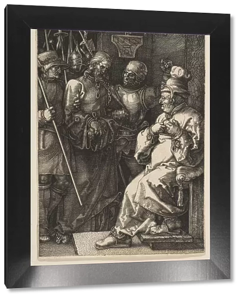 Christ before Caiaphas, from The Passion, 1512. Creator: Albrecht Durer