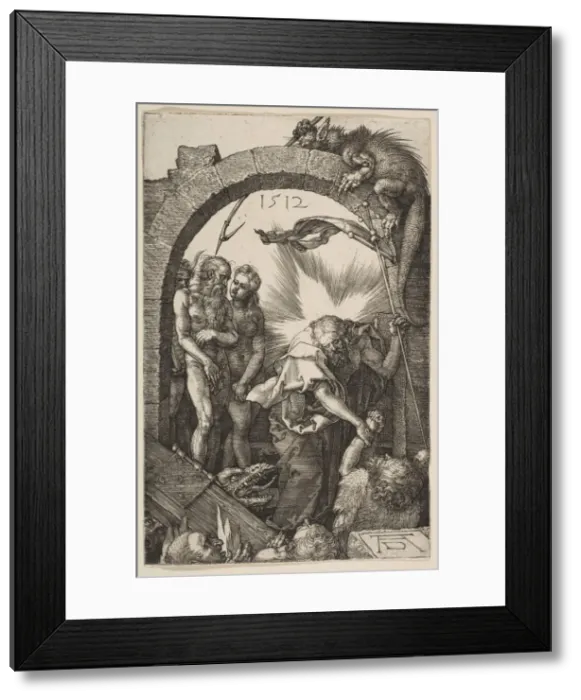 Framed Print : Christ in Limbo, from The Passion, 1512. Creator: Albrecht Durer Framed Print : Christ in Limbo, from The Passion, 1512. Creator: Albrecht Durer