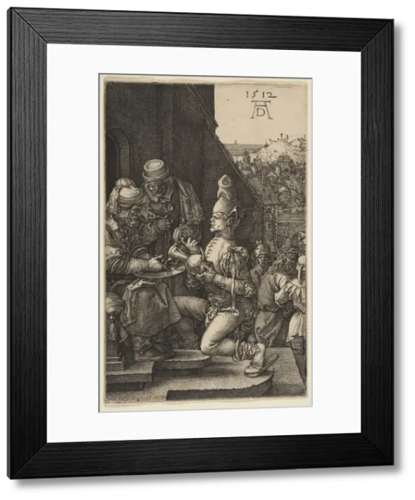 Framed Print : Pilate Washing His Hands, from The Passion, 1512. Creator: Albrecht Durer