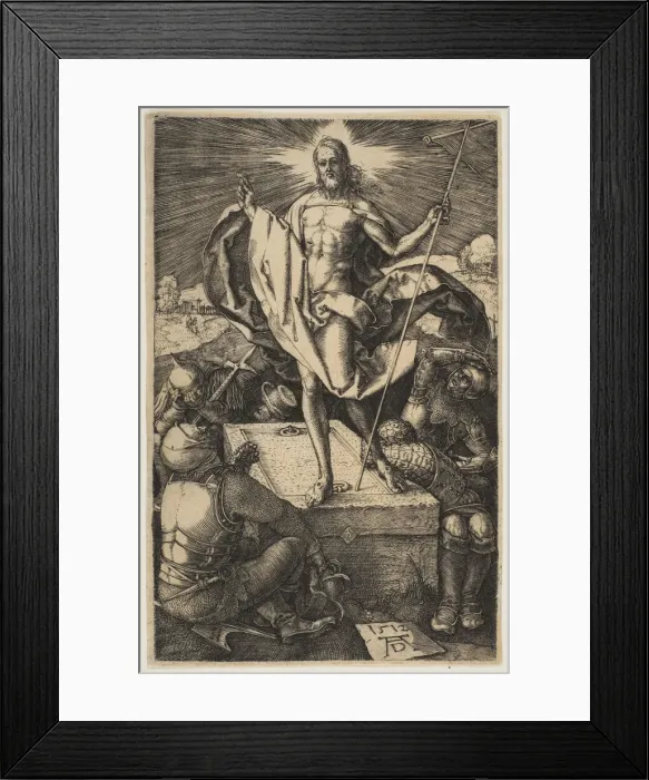 Framed Print : The Resurrection, from The Passion, 1511. Creator: Albrecht Durer Framed Print : The Resurrection, from The Passion, 1511. Creator: Albrecht Durer
