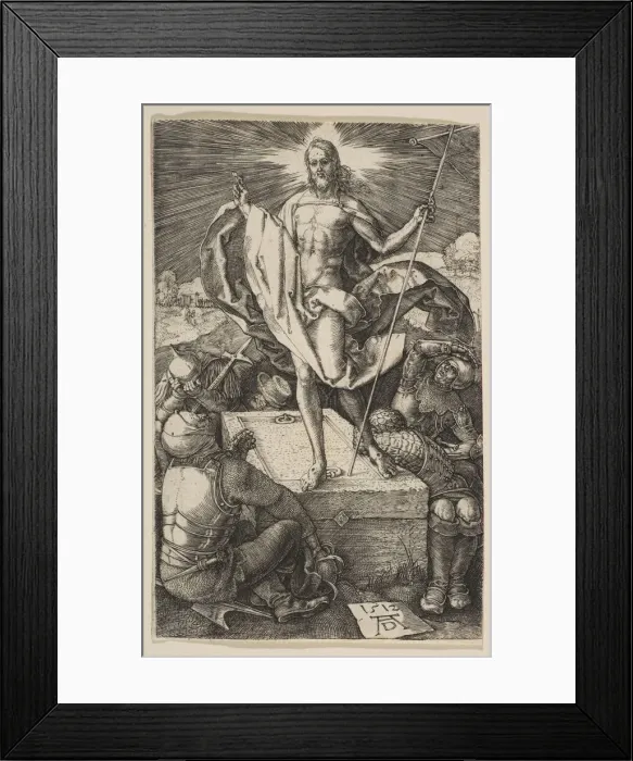 Framed Print : The Resurrection, from The Passion, 1512. Creator: Albrecht Durer Framed Print : The Resurrection, from The Passion, 1512. Creator: Albrecht Durer
