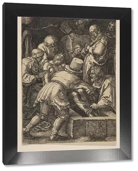 The Entombment, from The Passion, 1512. Creator: Albrecht Durer