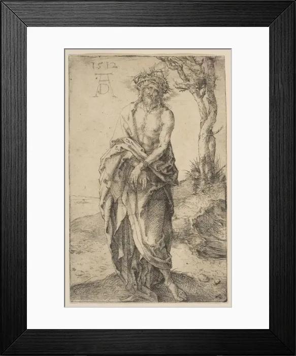 Framed Print : Man of Sorrows with Hands Bound, 1512. Creator: Albrecht Durer