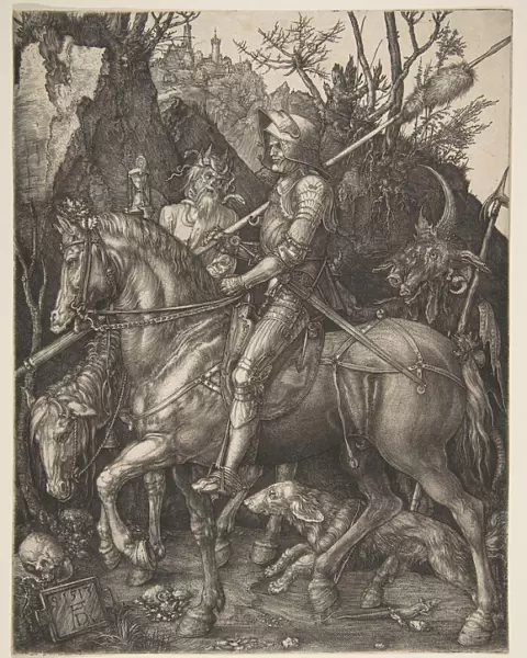 Knight, Death and the Devil, 1513. Creator: Albrecht Durer