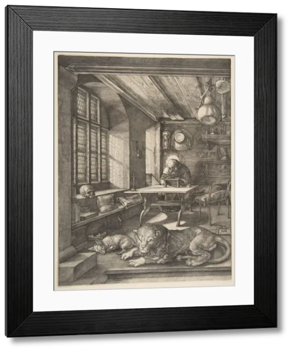 Framed Print : Saint Jerome in His Study, 1514. Creator: Albrecht Durer Framed Print : Saint Jerome in His Study, 1514. Creator: Albrecht Durer