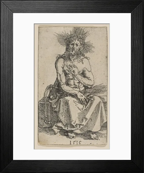 Framed Print : The Man of Sorrows, 1515. Creator: Albrecht Durer Framed Print : The Man of Sorrows, 1515. Creator: Albrecht Durer