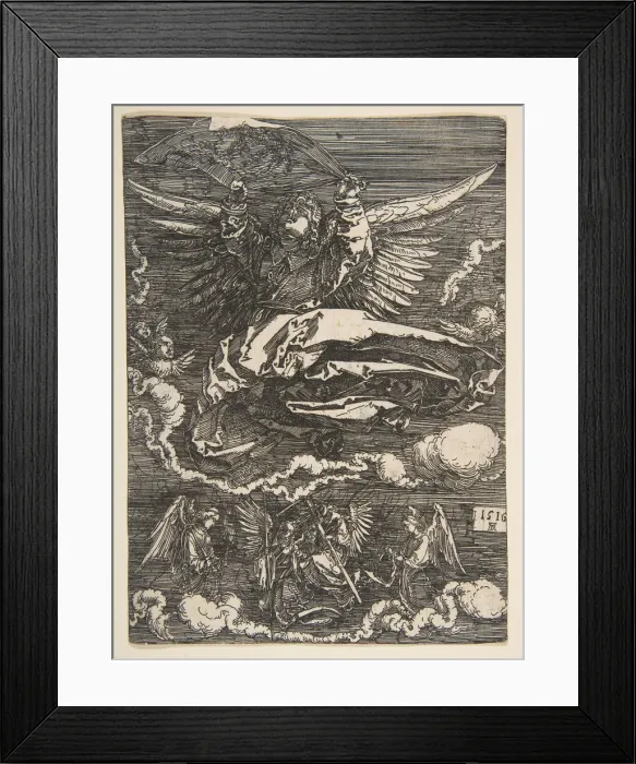 Framed Print : The Sudarium Held by One Angel, 1516. Creator: Albrecht Durer Framed Print : The Sudarium Held by One Angel, 1516. Creator: Albrecht Durer