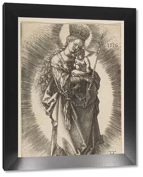 Virgin on the Crescent with Scepter and Starry Crown, 1516. Creator: Albrecht Durer
