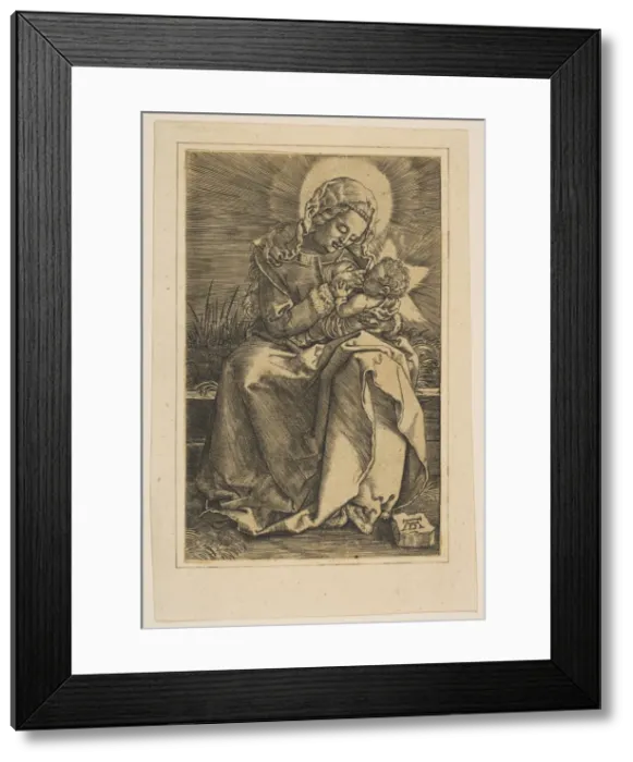 Framed Print : The Virgin Nursing the Christ Child, copy. n. d. Creator: Unknown Framed Print : The Virgin Nursing the Christ Child, copy. n. d. Creator: Unknown