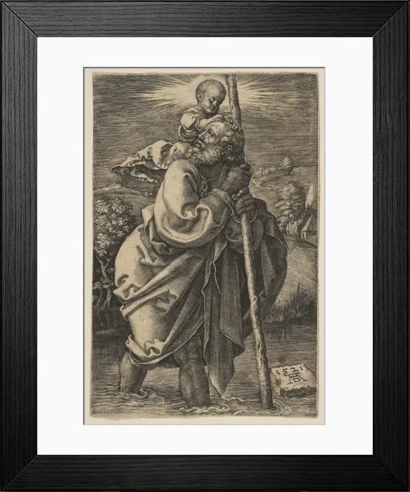 Framed Print : Saint Christopher Facing Left (copy). n. d. Creator: Unknown Framed Print : Saint Christopher Facing Left (copy). n. d. Creator: Unknown