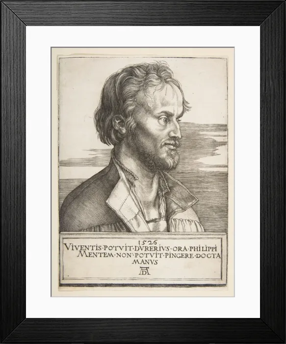 Framed Print : Philip Melanchthon, 1526. Creator: Albrecht Durer Framed Print : Philip Melanchthon, 1526. Creator: Albrecht Durer