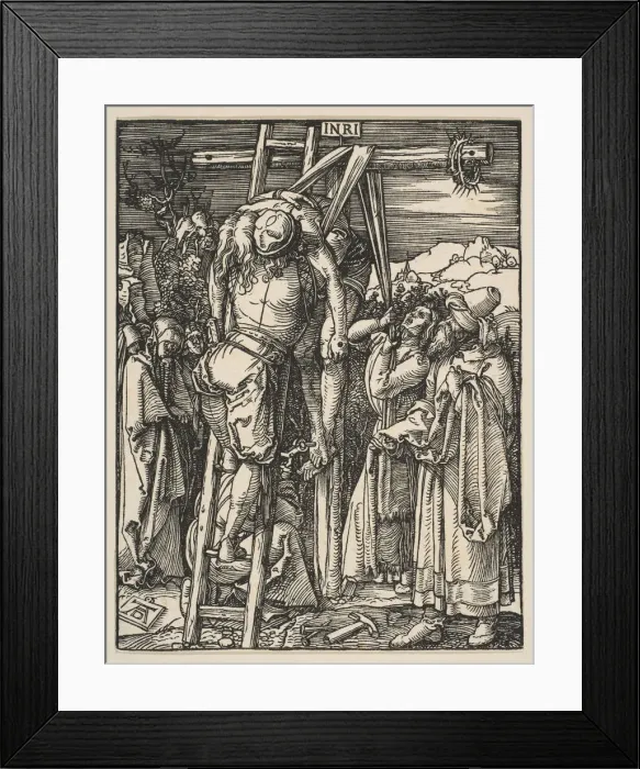 Framed Print : The Descent from the Cross, from The Small Passion, ca. 1509. Creator: Albrecht Durer Framed Print : The Descent from the Cross, from The Small Passion, ca. 1509. Creator: Albrecht Durer
