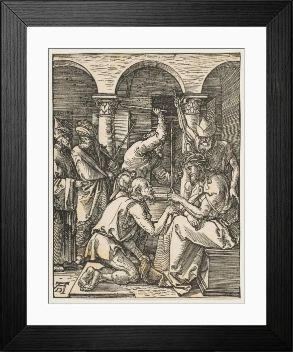 Framed Print : Christ Crowned with Thorns, from The Small Passion, ca. 1509. Creator: Albrecht Durer Framed Print : Christ Crowned with Thorns, from The Small Passion, ca. 1509. Creator: Albrecht Durer