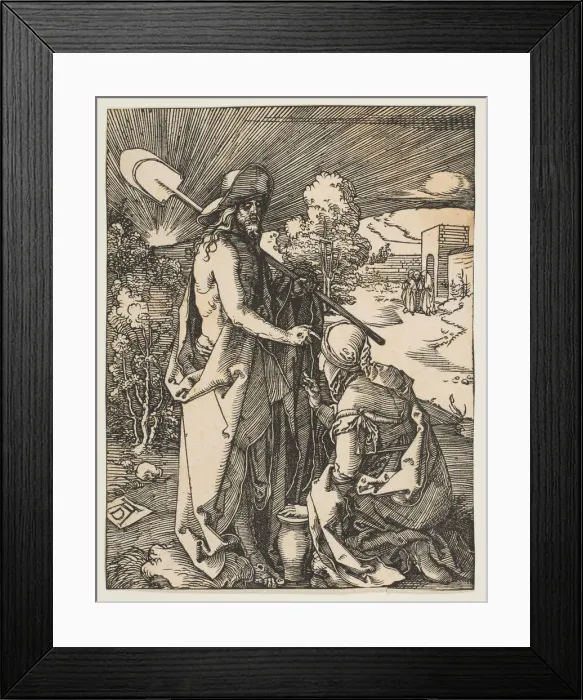 Framed Print : Christ Appearing to Mary Magdalen, from The Small Passion, ca. 1510 Framed Print : Christ Appearing to Mary Magdalen, from The Small Passion, ca. 1510