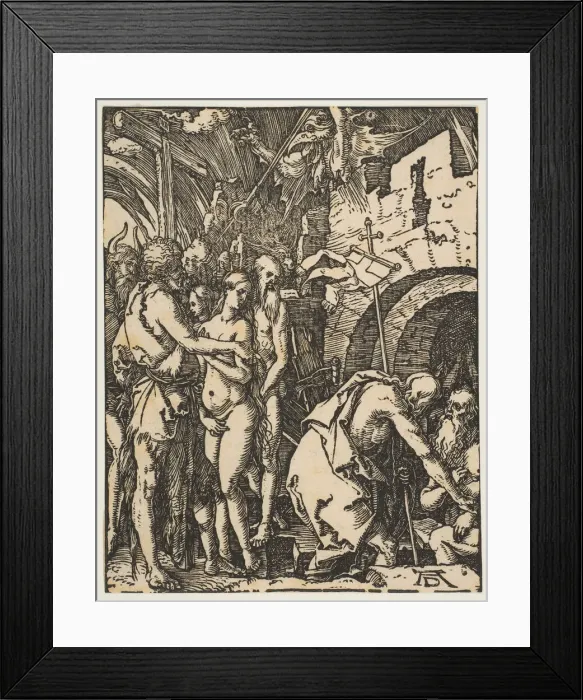 Framed Print : Christ in Limbo, from The Small Passion, ca. 1509. Creator: Albrecht Durer Framed Print : Christ in Limbo, from The Small Passion, ca. 1509. Creator: Albrecht Durer