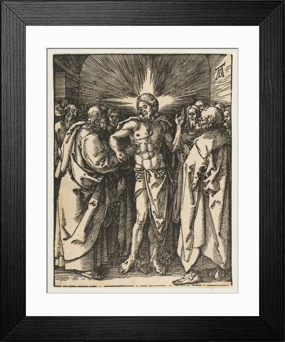 Framed Print : The Doubting Thomas, from The Small Passion, ca. 1510. Creator: Albrecht Durer Framed Print : The Doubting Thomas, from The Small Passion, ca. 1510. Creator: Albrecht Durer