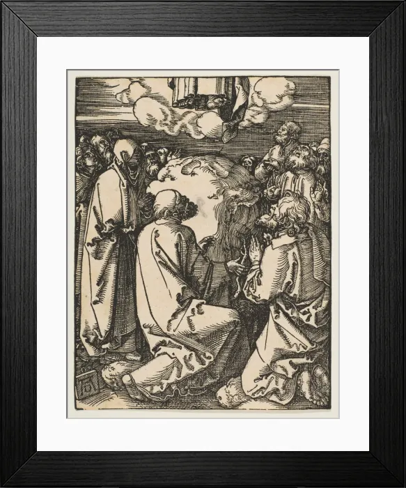 Framed Print : The Ascension, from The Small Passion, ca. 1510. Creator: Albrecht Durer Framed Print : The Ascension, from The Small Passion, ca. 1510. Creator: Albrecht Durer