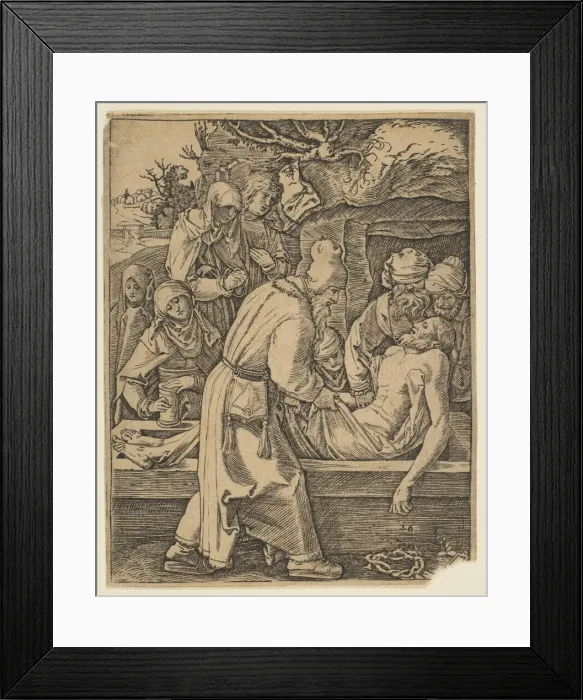 Framed Print : The Deposition, from The Small Passion (copy). n. d. Creator: Marcantonio Raimondi Framed Print : The Deposition, from The Small Passion (copy). n. d. Creator: Marcantonio Raimondi