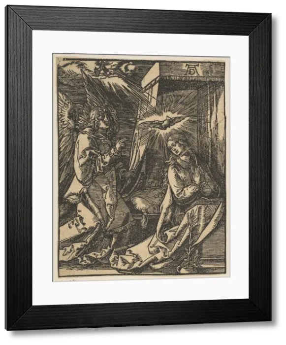 Framed Print : The Annunciation, from the Small Passion, copy. n. d. Creator: Johann Mommard Framed Print : The Annunciation, from the Small Passion, copy. n. d. Creator: Johann Mommard