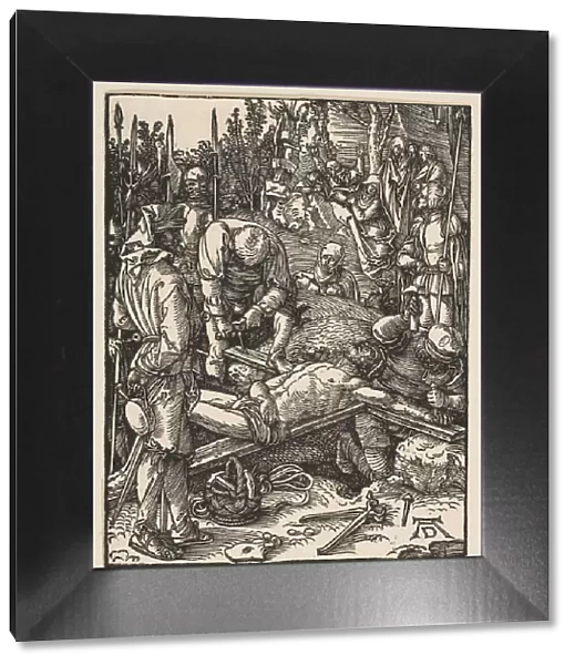 Christ Nailed to the Cross, from The Small Passion, ca. 1509. Creator: Albrecht Durer