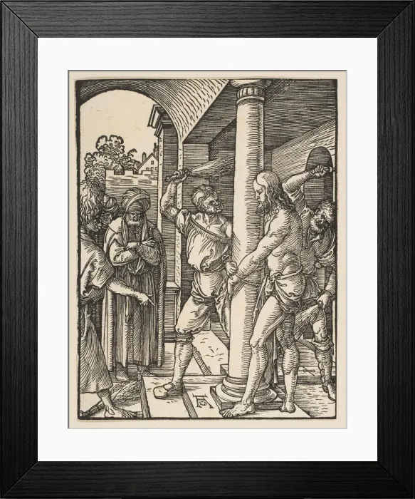 Framed Print : The Flagellation, from The Small Passion, ca. 1509. Creator: Albrecht Durer Framed Print : The Flagellation, from The Small Passion, ca. 1509. Creator: Albrecht Durer